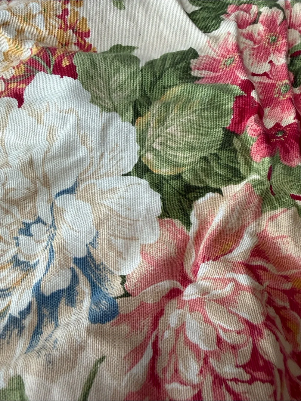 (2) Vintage Floral Pillow Covers Ralph Lauren Inspired 18” x 18” - COVER ONLY